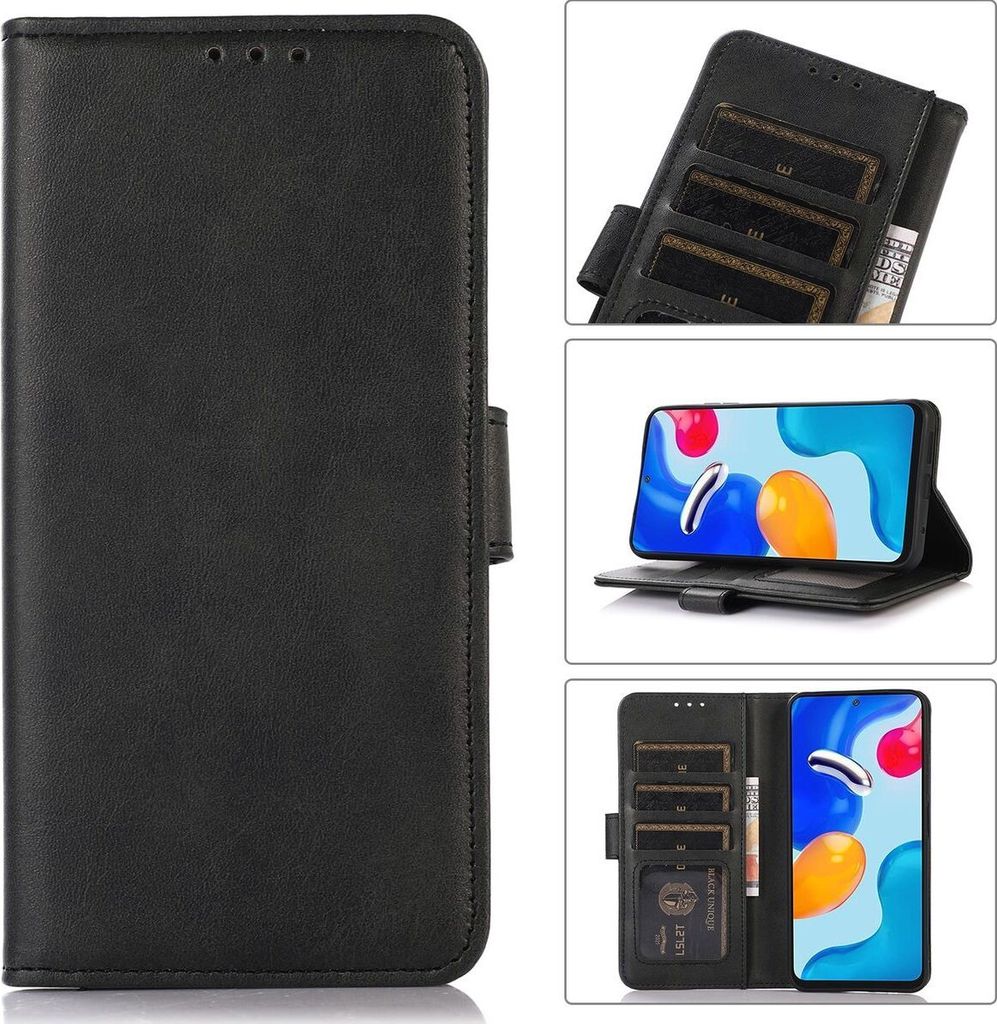 Mobigear Wallet Nokia G11 Plus Hülle Klapphülle Geldbörse - Schwarz