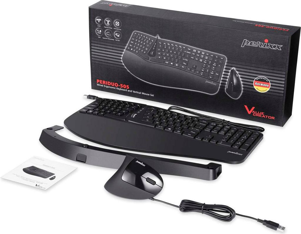 Perixx Periduo-505 - Tastatur-und-Maus-Set Produktbild 