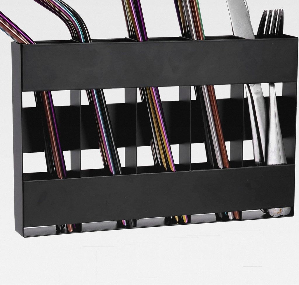 Strohhalmehalter Für Schrank | Aufbewahrungsbox Für Metallstrohhalme,Innentürhalterung Für Schränke, Küchenhelfer, Aufbewahrungszubehör, Auf...