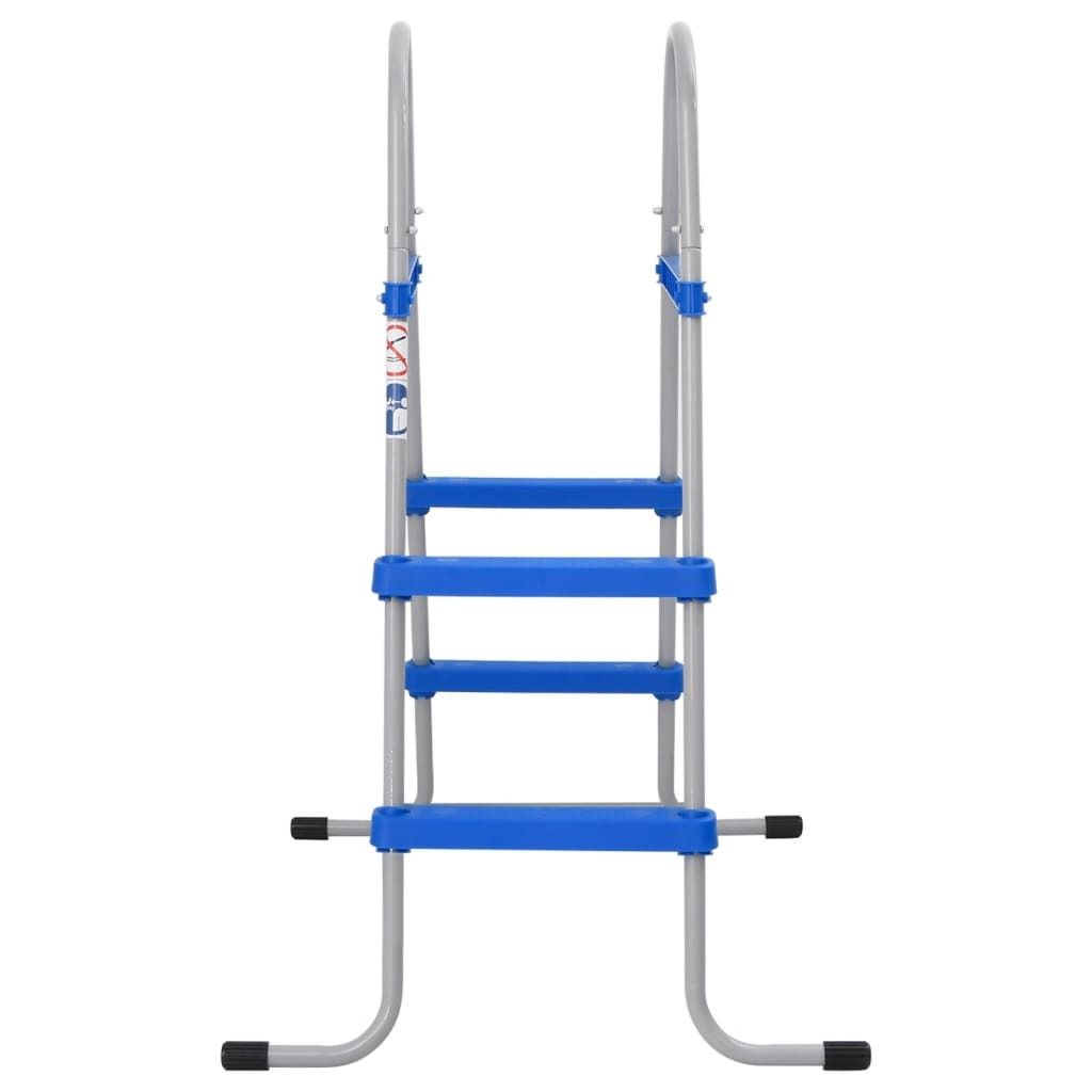 vidaXL Drabinka basenowa do basenów naziemnych 84 cm stal i Zdjęcie produktu 