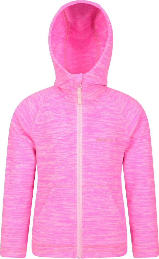Mountain Warehouse - "Snowdonia II" Hoodie mit durchgehendem Reißverschluss für Kinder MW429 (104) (Leuchtend Rosa)
