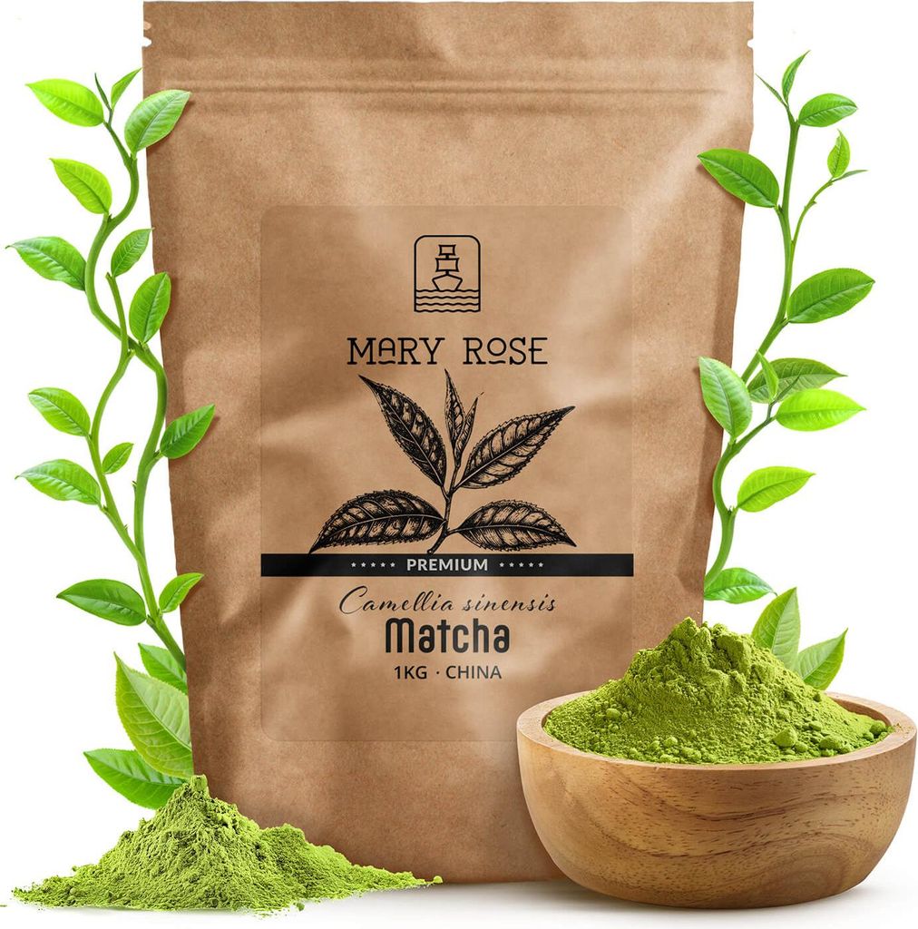 Mary Rose Chinesisches Matcha Pulver Premium 1000 g – grüner Tee aus Hangzhou