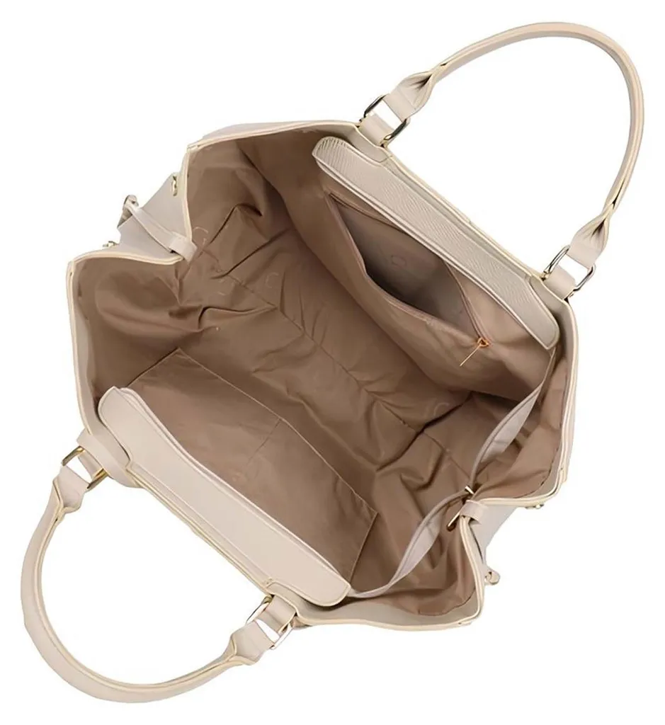 Sac à main beige Gallantry ordonné avec sa pochette fermée