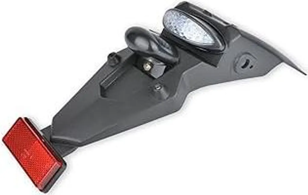 KATUR Fanale Posteriore LED 12V Moto Cross Enduro - Universale Bianco