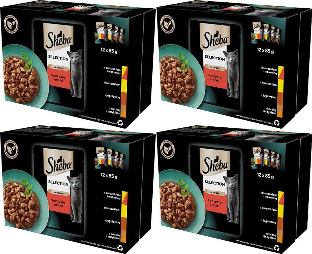 Sheba Selection in Sauce Juicy Flavours 12 x 85 g