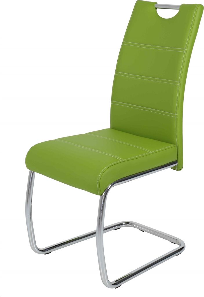 Esszimmerstühle Stuhl Freischwinger 4er Set ELENI Grün