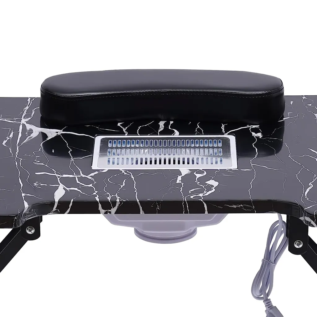 Table de manucure pliable et mobile pour salon d'esthétique à domicile - 6