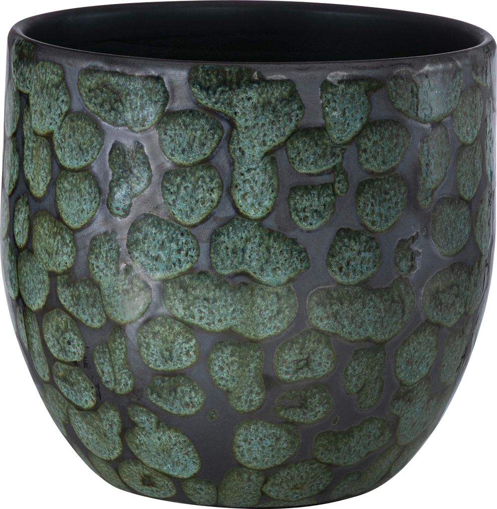 Dehner Übertopf Neyla, handgefertigter Indoor Blumentopf, Ø Produktbild 