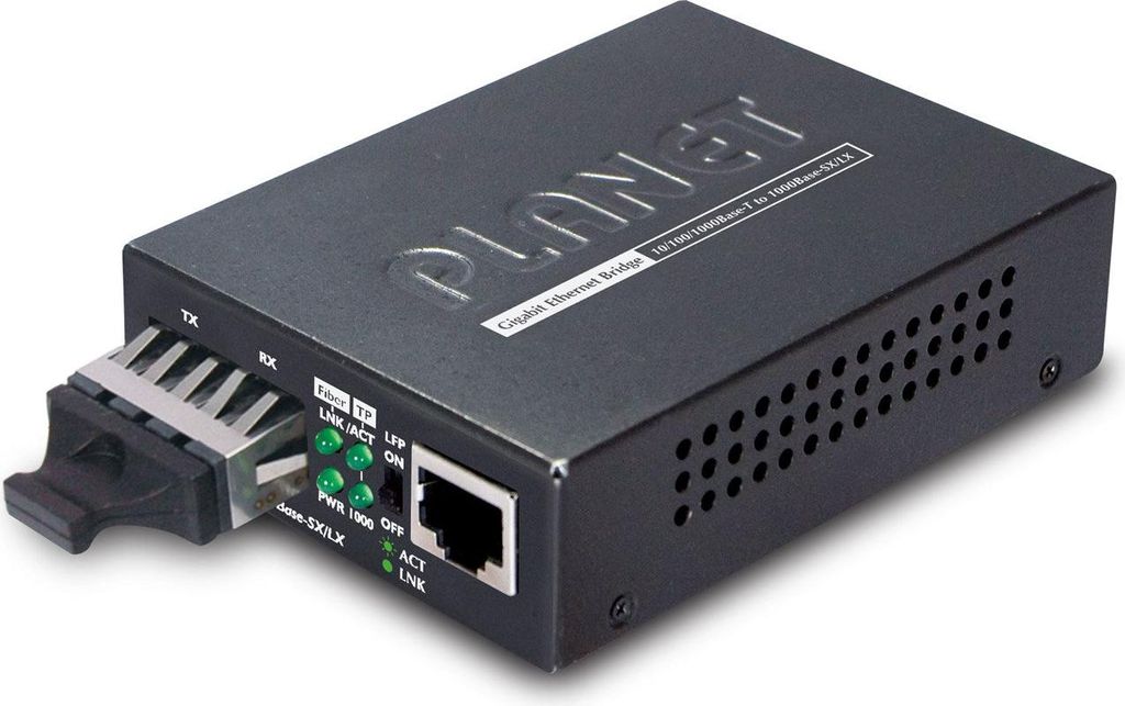 PLANET 10/100/1000Base-T to 1000Base-SX Gigabit Converter Produktbild 