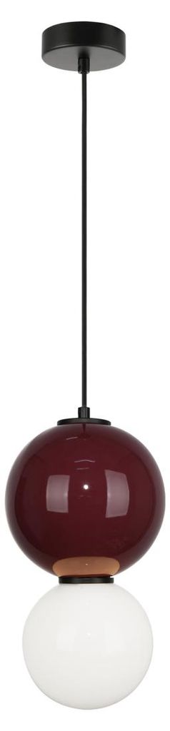 Italux PIEVE LED Hängeleuchte Bordeaux Design