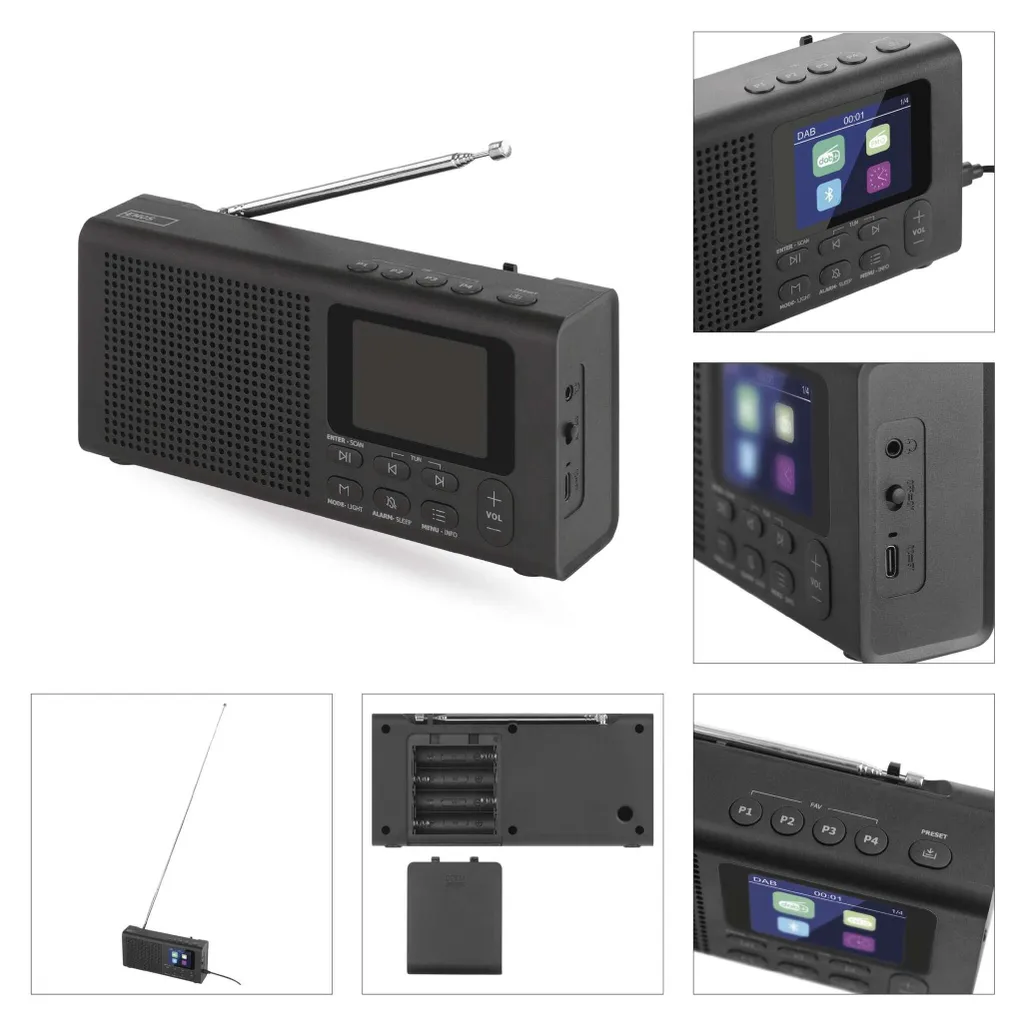 Radio Numérique DAB+ sans Grésillements EMOS E0090 avec Bluetooth et Écran - 7