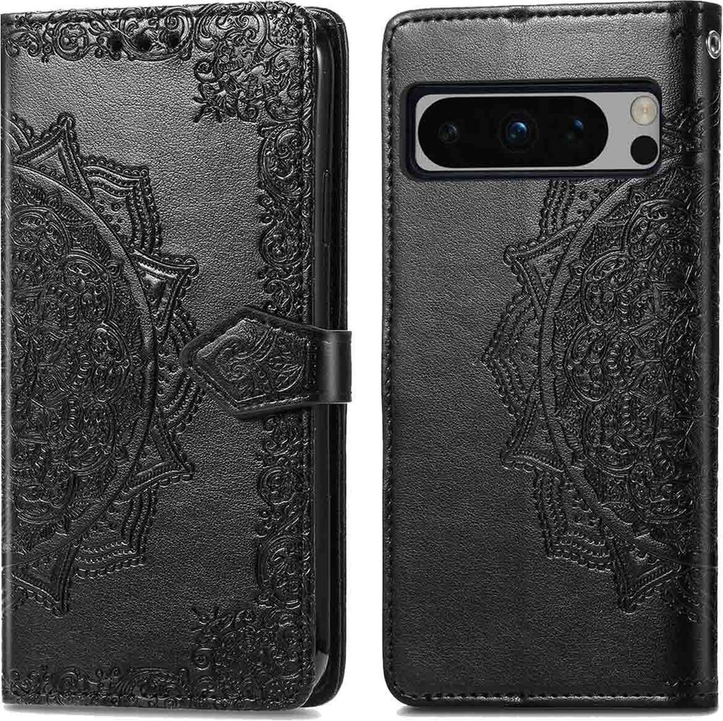 imoshion Mandala Klapphülle Google Pixel 8 Pro - Schwarz