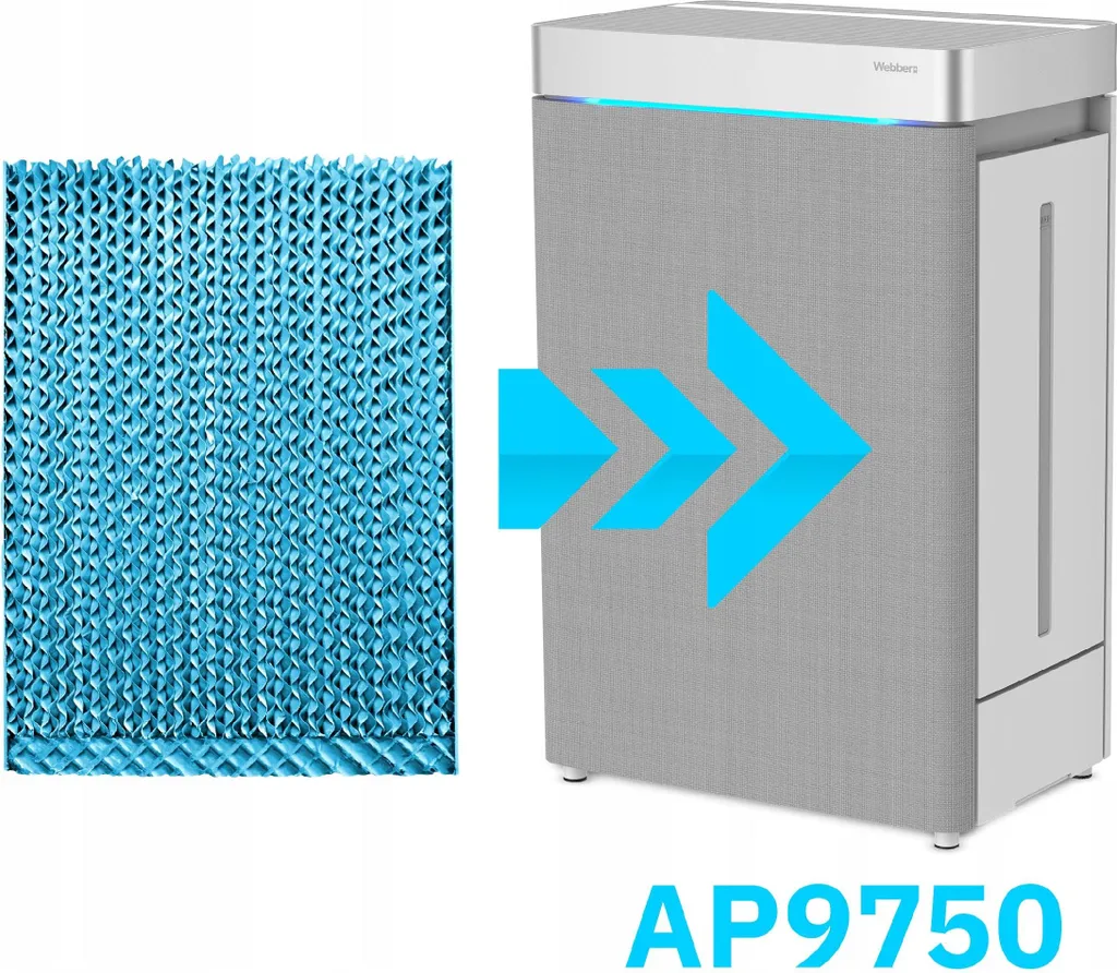 Filtre HEPA 13 PRO Webber AP9750 SMART - Filtration Particules 0.3 Microns