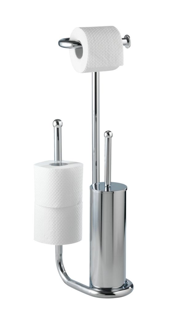 WENKO Stand Toiletten Bürsten WC Garnitur Ersatz Rollen Halter UNIVERSALO Chrom