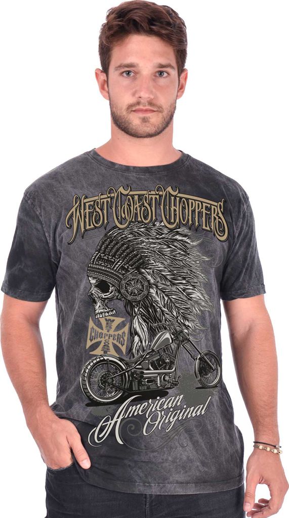 West Coast Choppers Chief Kurzarm-t-shirt 3XL Mann 3XL