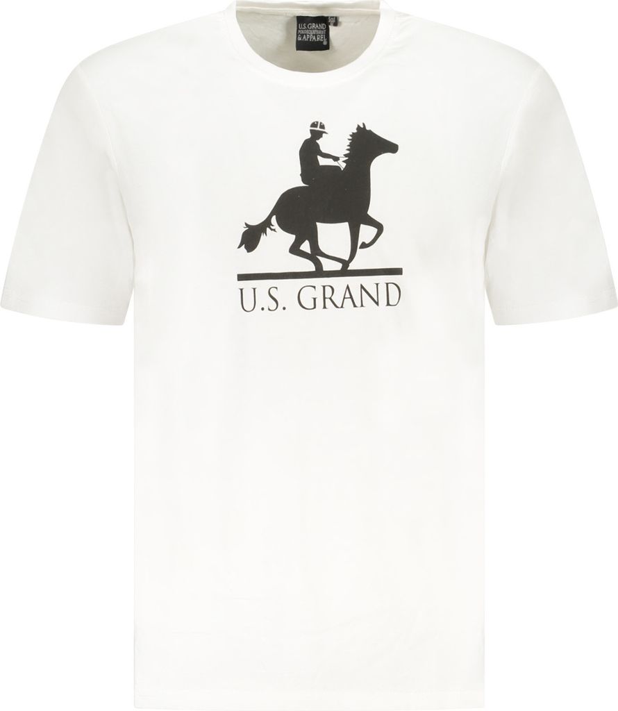US GRAND POLO KURZARM T-SHIRT HERREN WEISS : Farbe - Weiß, Größe - L Größe: L Farbe: Weiß