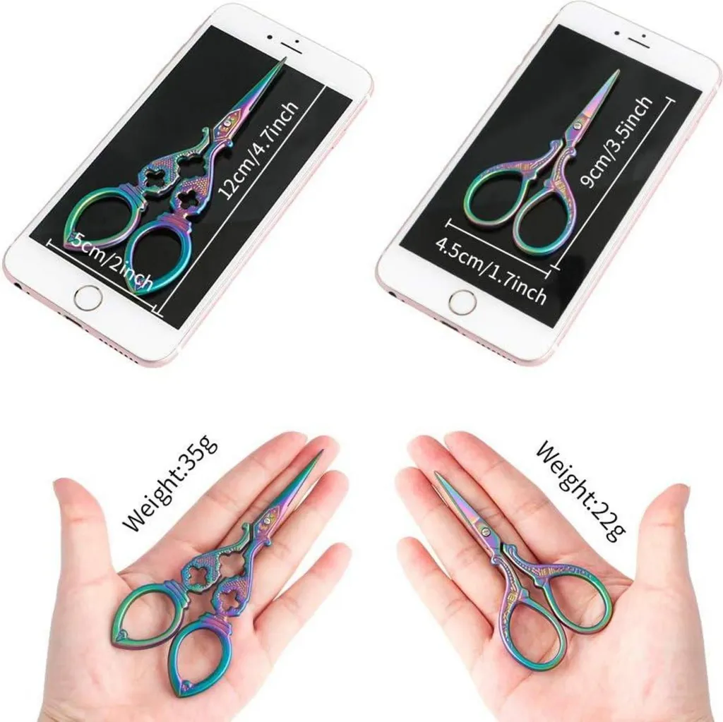 Ciseaux de tailleur haute qualité en acier inoxydable, lot de 2 pièces - 3