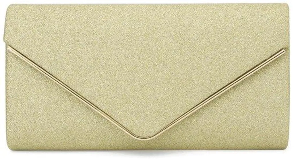 Pochette de soirée pailletée avec chaîne amovible pour femme moderne