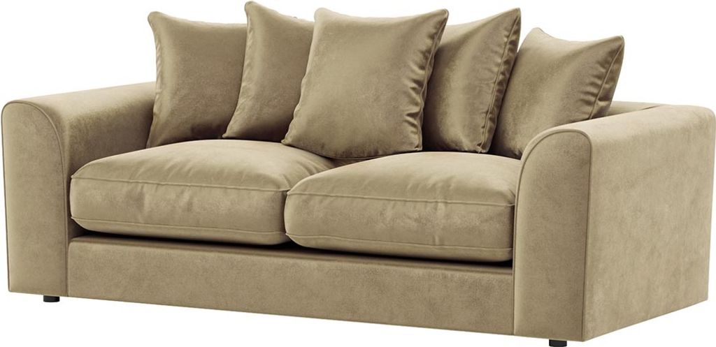 Dreisitzer-Sofa Dillon Velvet - cremig - Kronos 35