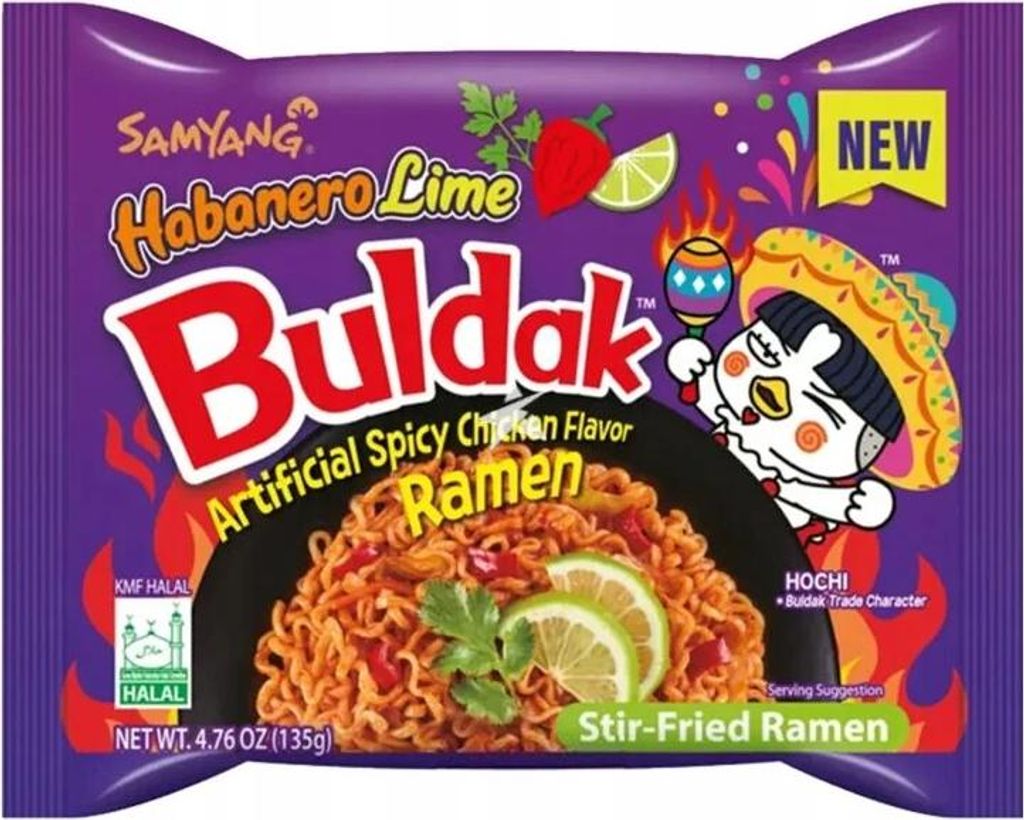 Makaron instant SAMYANG Habanero & Lime 135g Zdjęcie produktu 