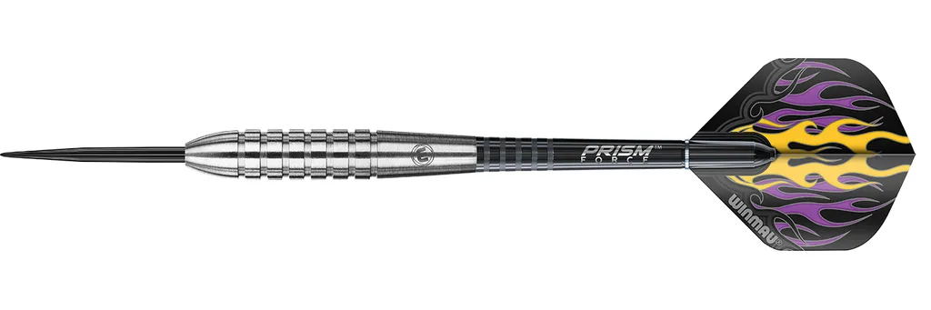 Fléchettes Winmau Foxfire 80% Tungstène 22g avec Grip Annulaire de Qualité - 2
