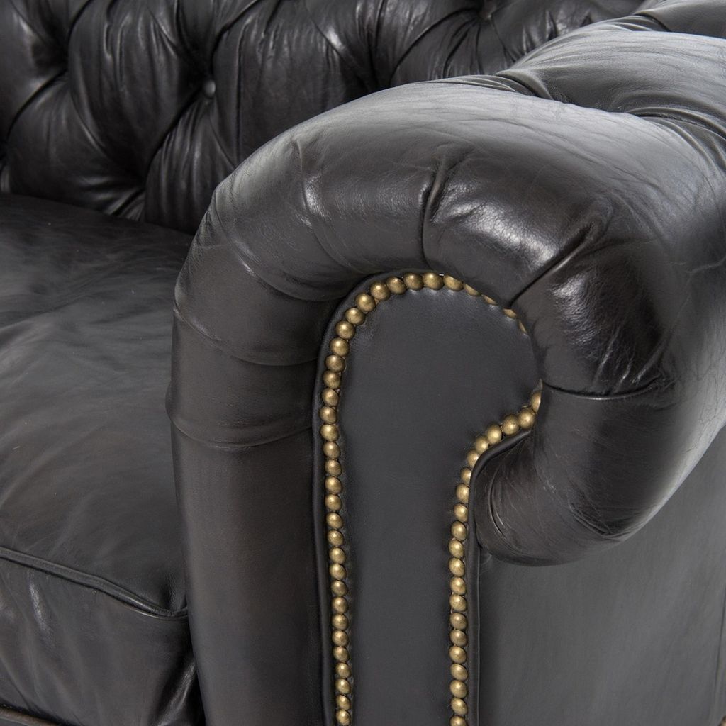 Chesterfield Sofa Couch Polster Stoff Leder Couchen Polster Garnitur 4 Sitzers
