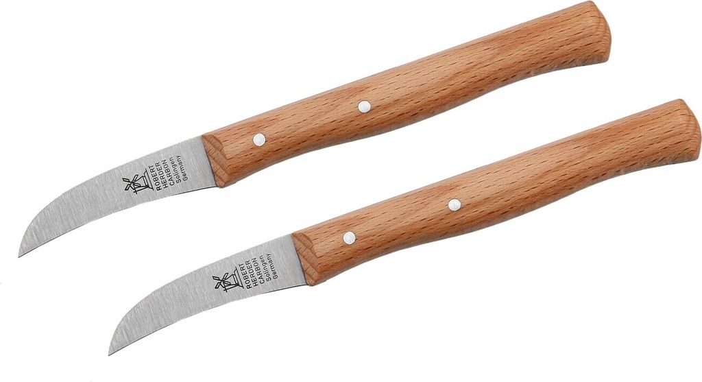 Windmühlen Schälmesser Buche 59 mm, 2er Set