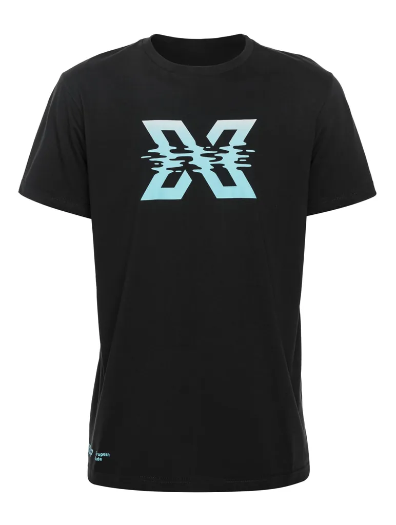 T-shirt Noir Homme Xdeep Wavy X Taille L Anti-Déformation et Durable