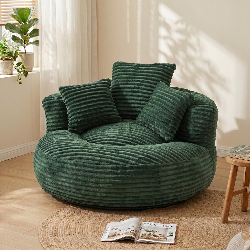 LVHOM Lazy Sofa mit 3 Kissen, Klassischer Sitzsack mit Produktbild 