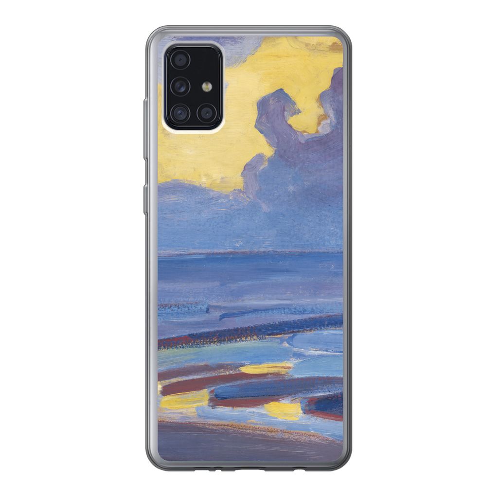 MuchoWow Handyhülle Schutzhülle Hülle für Samsung Galaxy A52 5G Am Meer - Piet Mondrian Silikon Softcase Handy Hülle - Umschlag