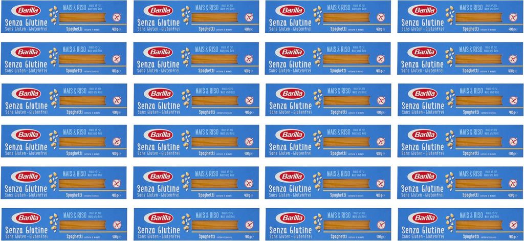 Barilla Pasta Nudeln Glutenfreie Spaghetti aus köstlichem Mais und Reis – perfekt für Menschen mit Zöliakie oder Glutenunverträglichkeit, 24e...