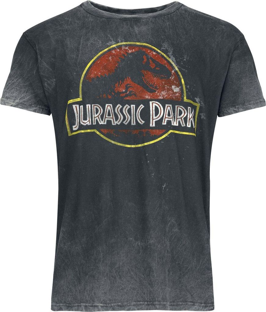 Jurassic Park T-Shirt Herren Jurassic Park Logo schwarz L
