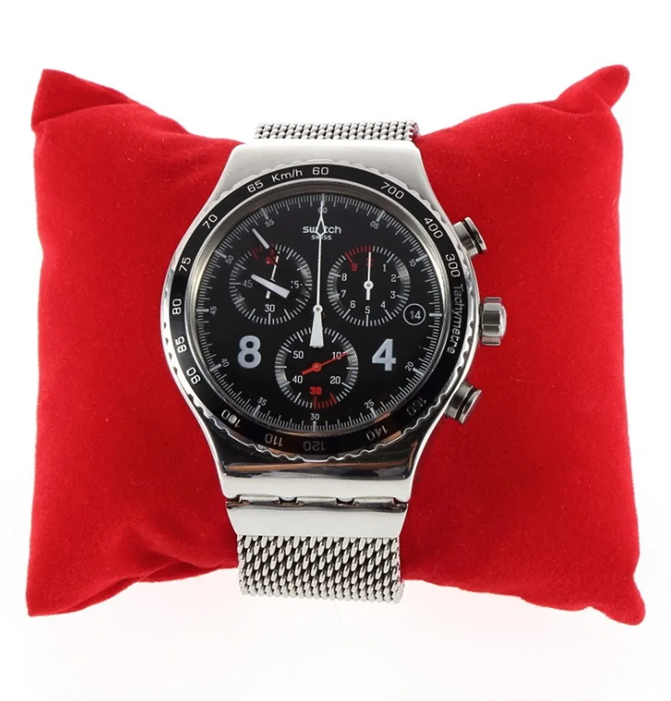 set di 4 cuscini per orologi da polso, cuscino per orologi, espositore per orologi, supporto per orologi da polso con rivestimento in velluto in [rosso], supporto per orologi o braccialetti, espositore per orologi, cuscino per braccialetti, espositore per orologi - 2