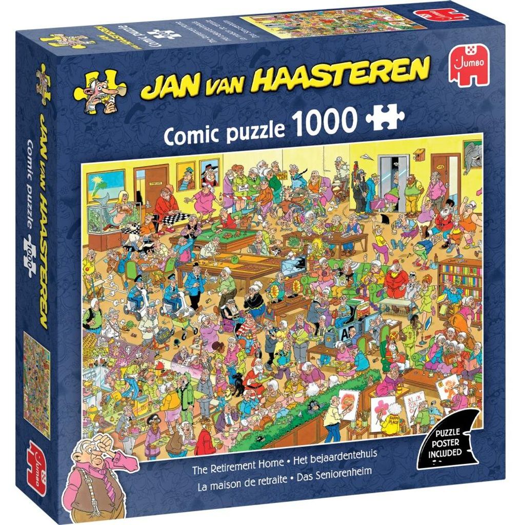Jan van Haasteren - La casa di riposo - Puzzle 1000 pezzi Immagine del prodotto 