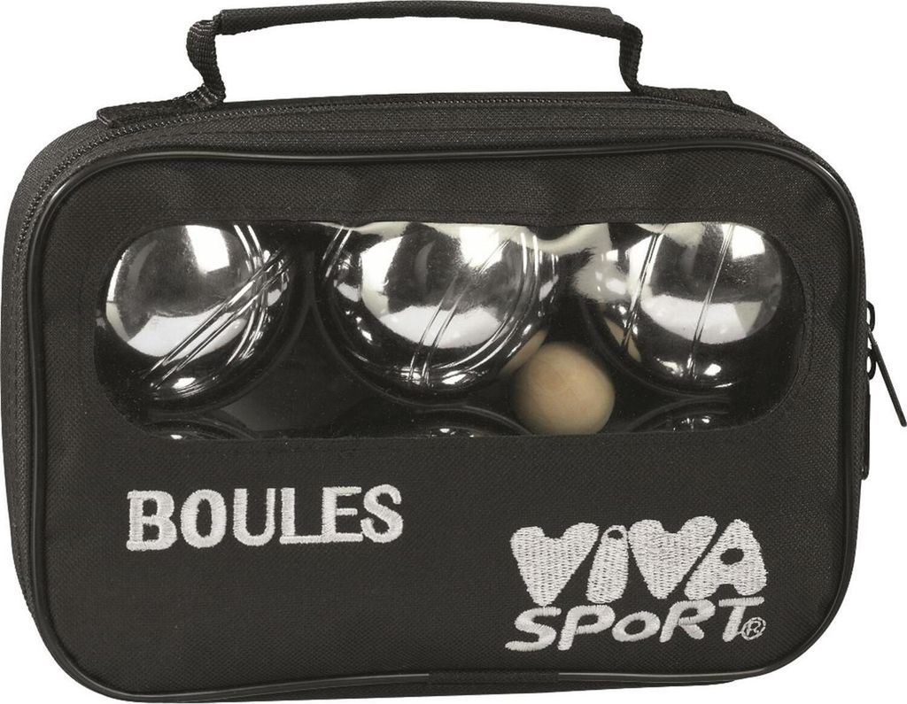 VIVA Boule-Spiel 6 Metallkugeln 4,5kg Nylontasche Produktbild 