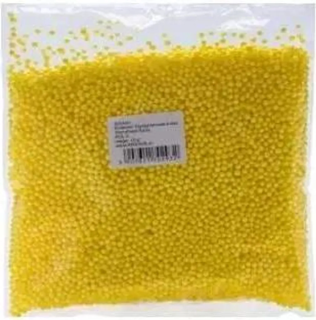 Mini Palline Gialle Polistirolo 4mm 10g | Ideali per Slime e Party
