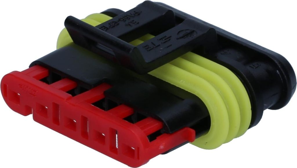 10 Stück AMP 0-0282089-1 Superseal Buchsengehäuse 5-polig Leergehäuse