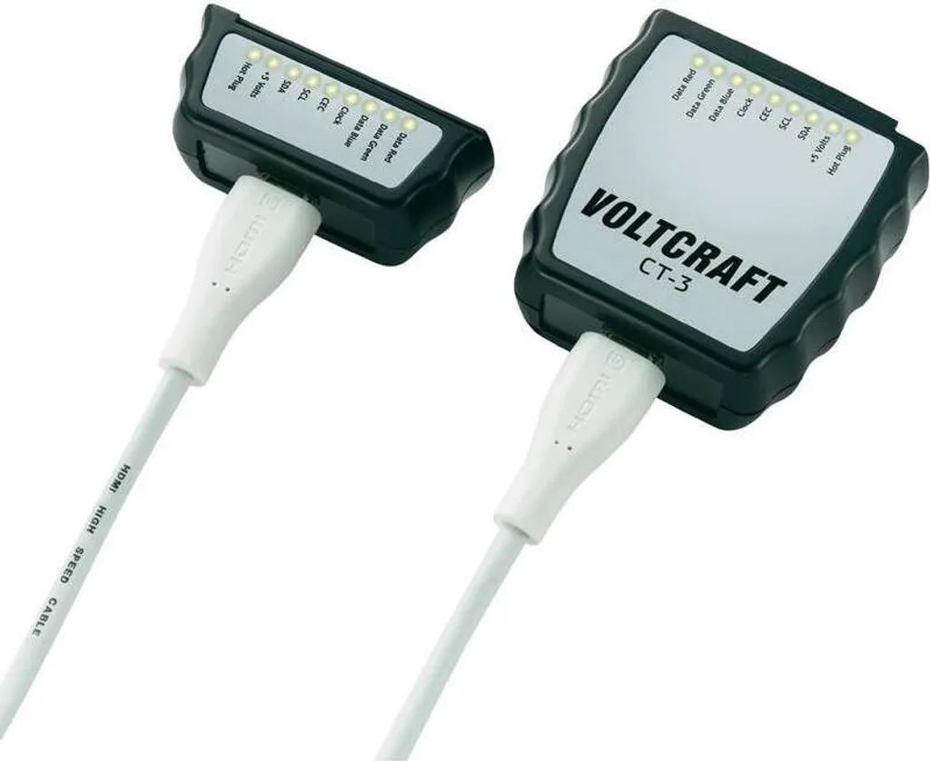 Vérificateur de câbles HDMI VOLTCRAFT CT-3 pour installation et maintenance