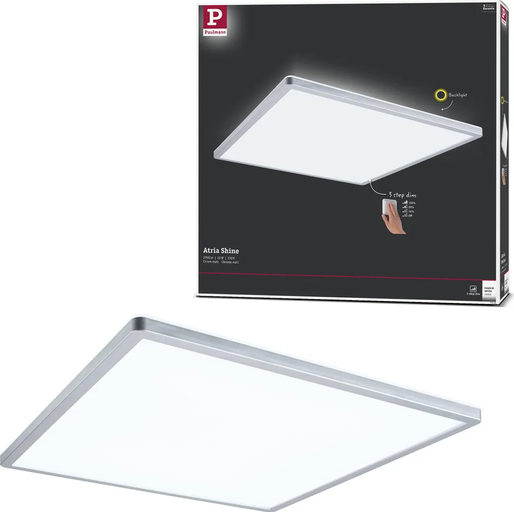 Atria Shine Paulmann LED: Retroilluminazione Evoluta e Design Slim