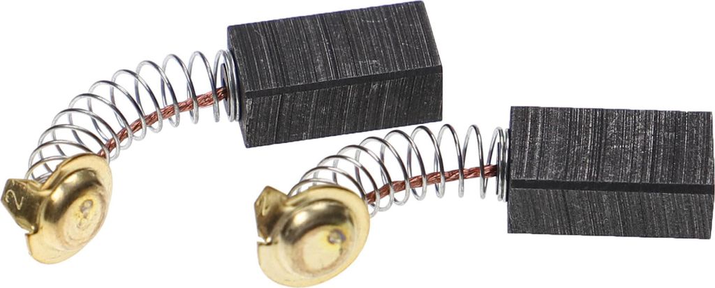 vhbw 2x Kohlebürste 6,55 x 9 x 17 mm kompatibel mit Hitachi X303, PD2 Elektrowerkzeug + Feder