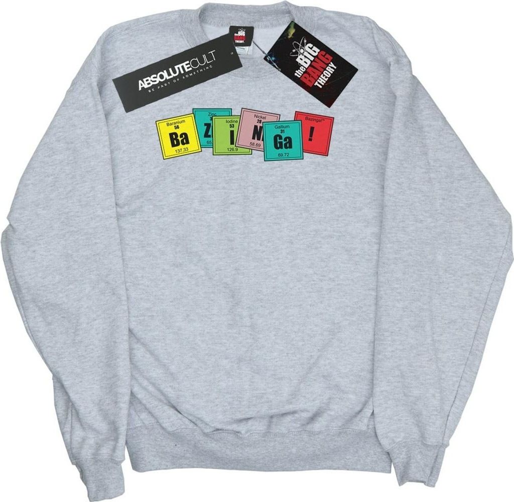 The Big Bang Theory - "Bazinga" Sweatshirt für Damen BI7922 (M) (Grau)