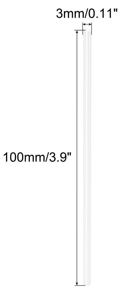 Zirkonia-Keramikstab Solider Zylinder Schleifstein 3,9x0,11 Zoll Sch?rfen fš¹r Messer Scheren