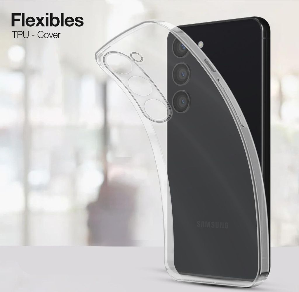 Slim Cover für Samsung Galaxy S23 Hülle Transparent Flexibel Elastisch Backcover Schutzhülle Handyhülle