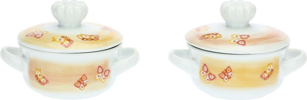 THUN Marisol Set mit 2 Mini-Cocotte mit Deckel 9,9x9,9x5cm