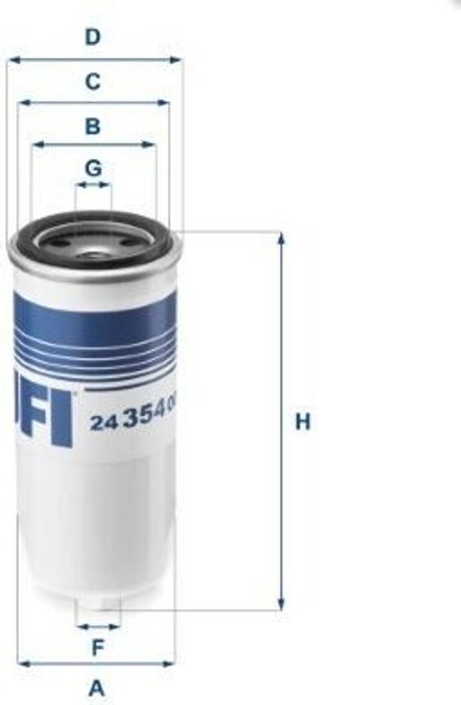 Kraftstofffilter UFI 24.354.00 Filtereinsatz