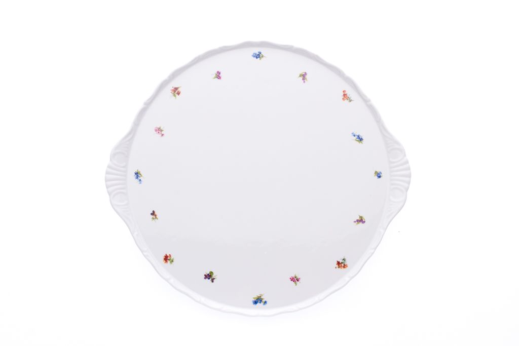 Talíř na dort, český porcelán, Verona, 33 cm, házenka, G. Obrázek produktu 
