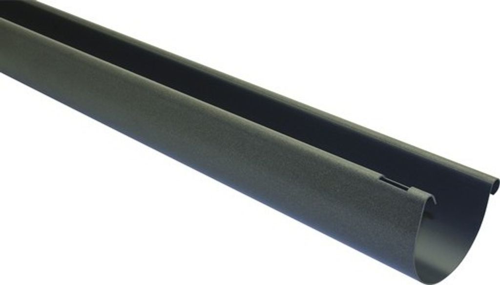 Marley Dachrinne Kunststoff halbrund Anthrazit metallic DB703 RG 125 mm L = 2000 mm