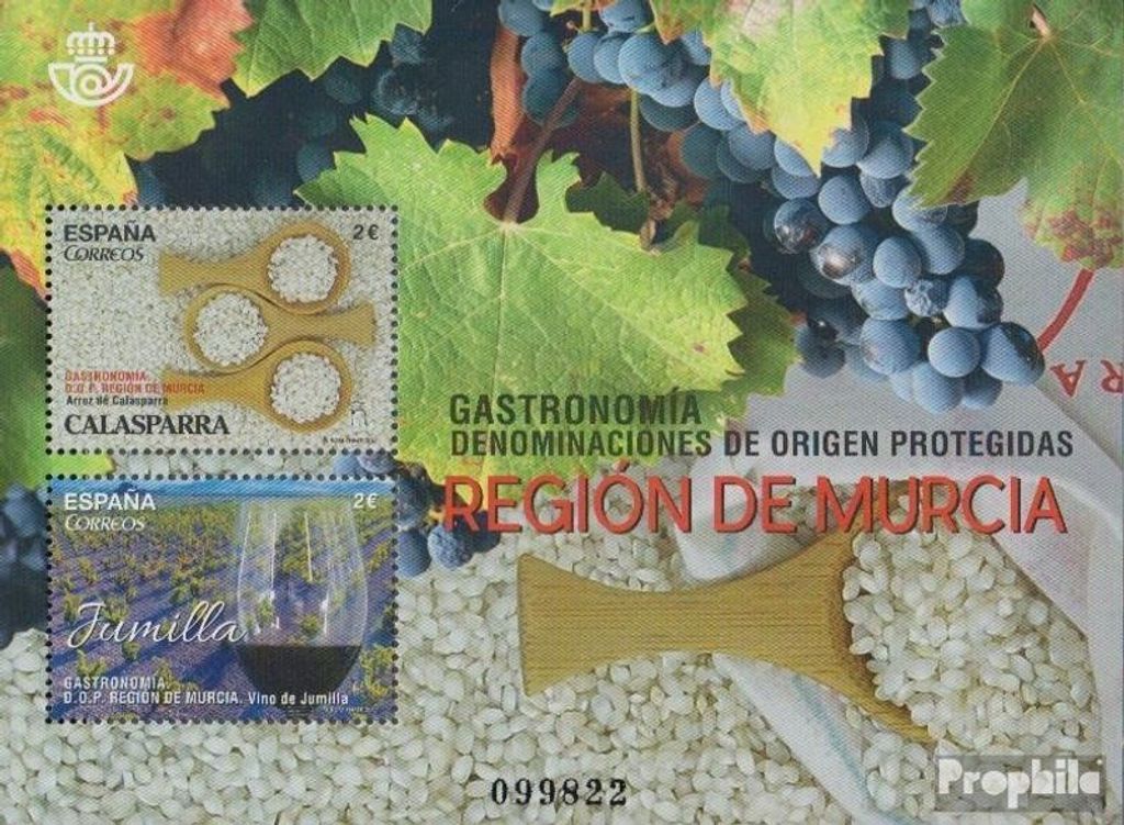 Briefmarken Spanien 2017 Mi Block299 (kompl.Ausg.) postfrisch Gastronomie