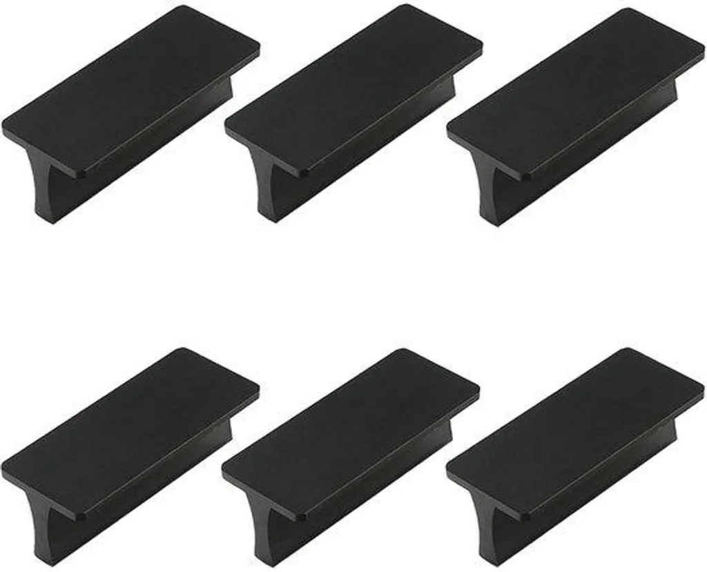 Lot de 4 poignées noires robustes et élégantes pour meuble de cuisine