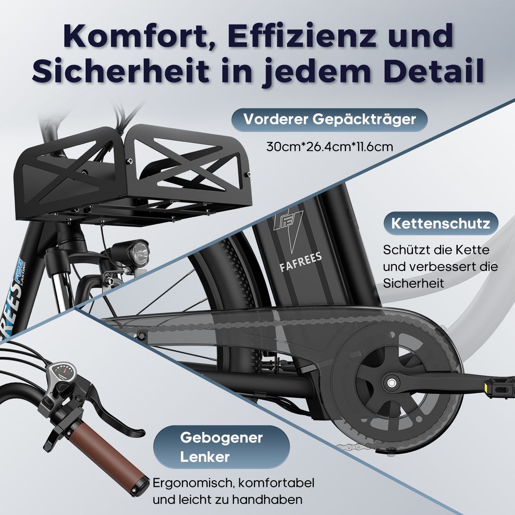 E-Bike 26 Zoll bis zu 160 - 200 km Wasserdicht IP54 Produktbild 12